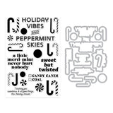 Hero Arts A Little Merri-Mint Stamp & Cut Set from the Candy Cane Season Collection
