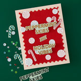Hero Arts A Little Merri-Mint Stamp & Cut Set from the Candy Cane Season Collection