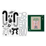Hero Arts Candy Cane Swag Stamp & Cut Set from the Candy Cane Season Collection