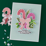 Hero Arts Candy Cane Swag Stamp & Cut Set from the Candy Cane Season Collection