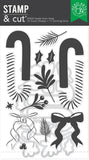 Hero Arts Candy Cane Swag Stamp & Cut Set from the Candy Cane Season Collection