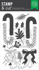 Hero Arts Candy Cane Swag Stamp & Cut Set from the Candy Cane Season Collection