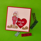Hero Arts A Little Nuts Stamp & Cut Set from the Crackin' Christmas Collection