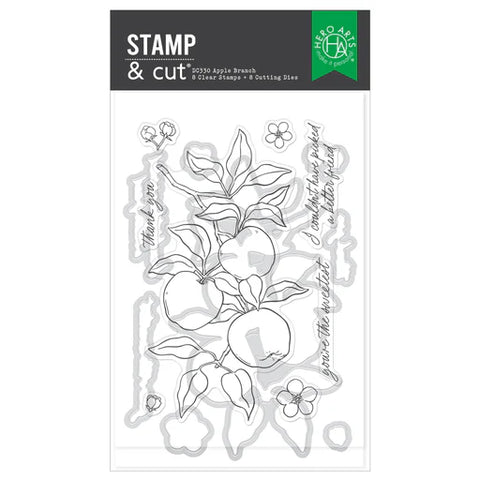 Apple Branch Stamp & Cut Set from the I Pick You Collection