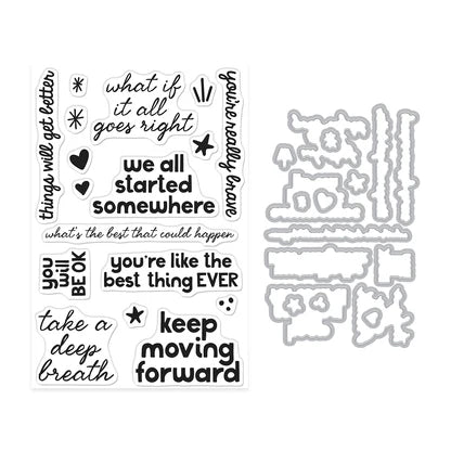 Hero Arts We All Started Somewhere Stamp & Cut Set