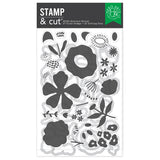 Hero Arts Abstract Floral Stamp & Cut 