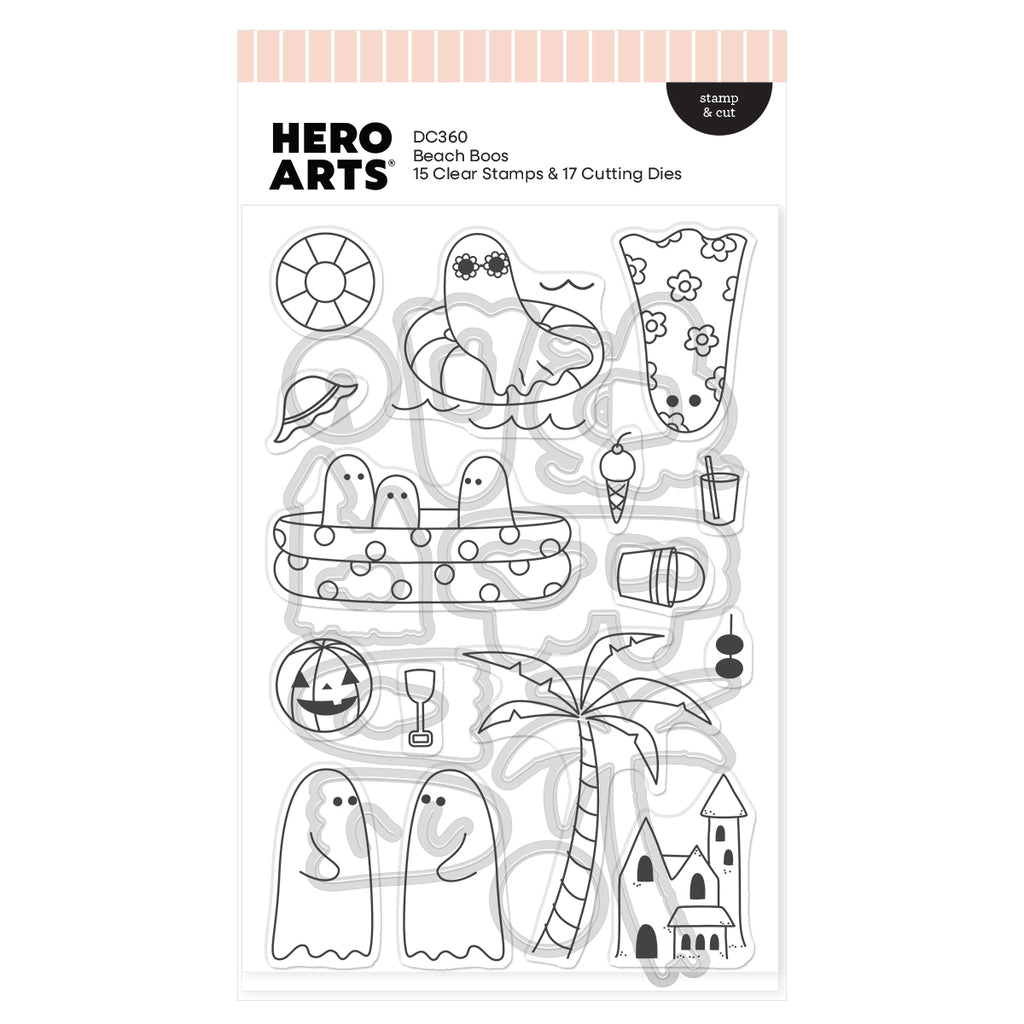 Hero Arts Beach Boos Stamp & Cut