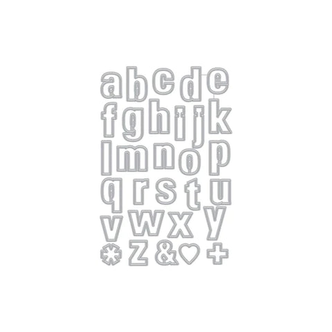 Luggage Lowercase Alphabet Fancy Dies (G)