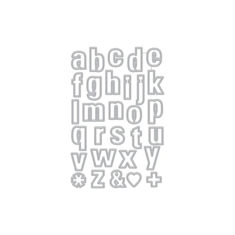 Matrices fantaisie alphabet minuscule pour bagages (G)