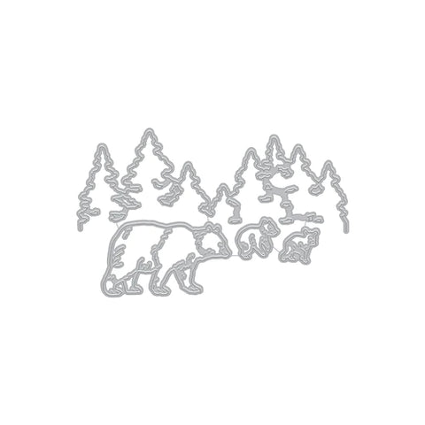Bear Family Fancy Dies (D)