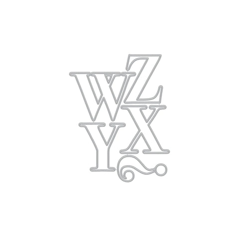 Letter W-Z Fancy Dies (F)