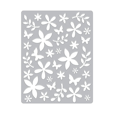 Plaque de recouvrement à motif floral (F)