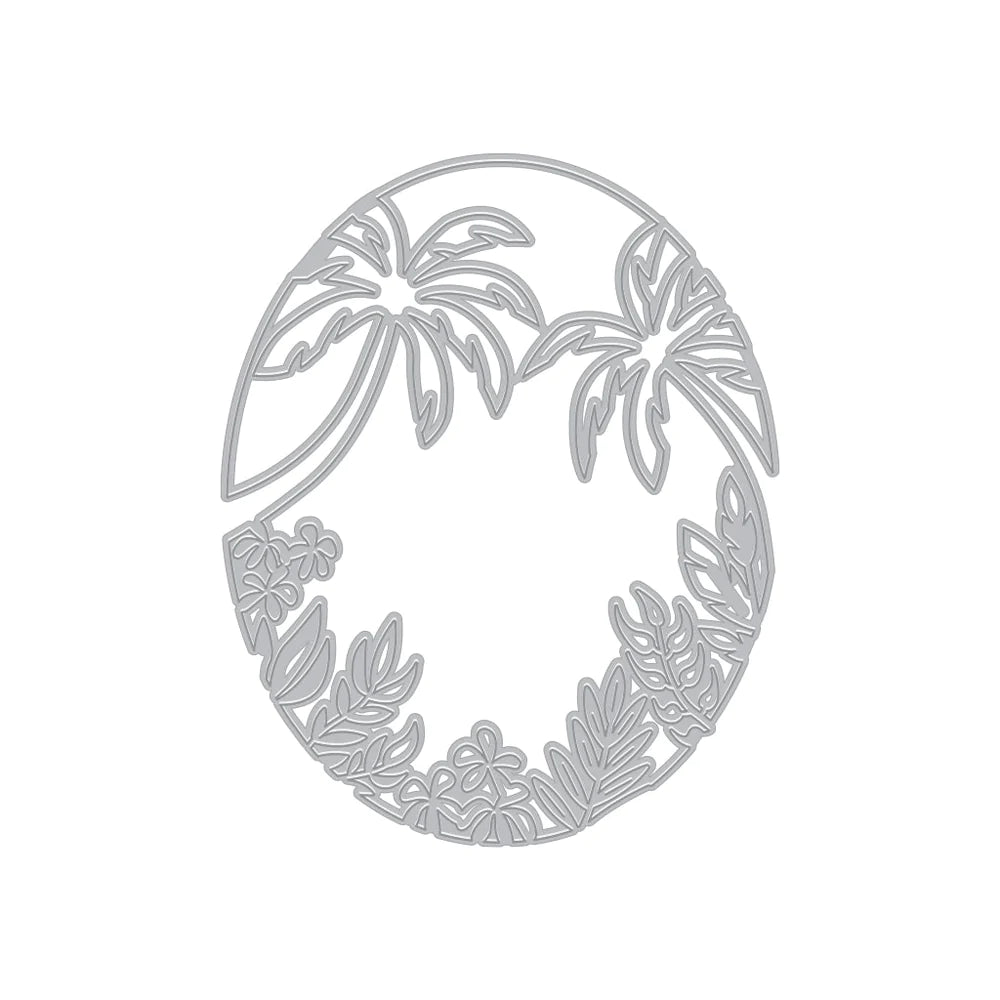 Matrice de fenêtre feuillage tropical (E)