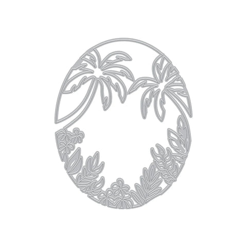 Matrice de fenêtre feuillage tropical (E)
