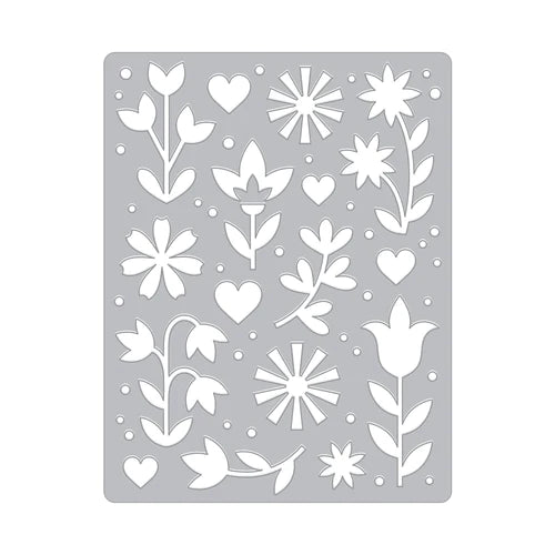 Flower and Hearts Cover Plate (F)