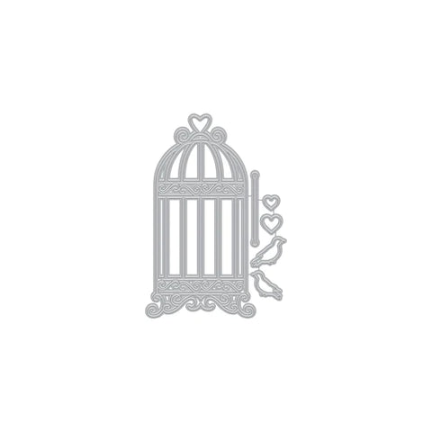 Matrice de découpe fantaisie cage à oiseaux vintage (C)