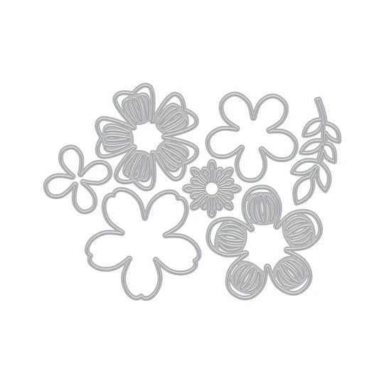 Small Flower Layering Fancy Dies from the Friendship Blooms Collection