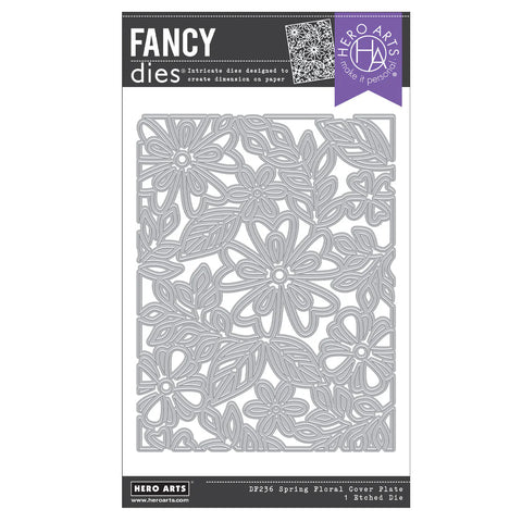 Spring Floral Cover Plate Die from the Blossoms & Birdsong Collection