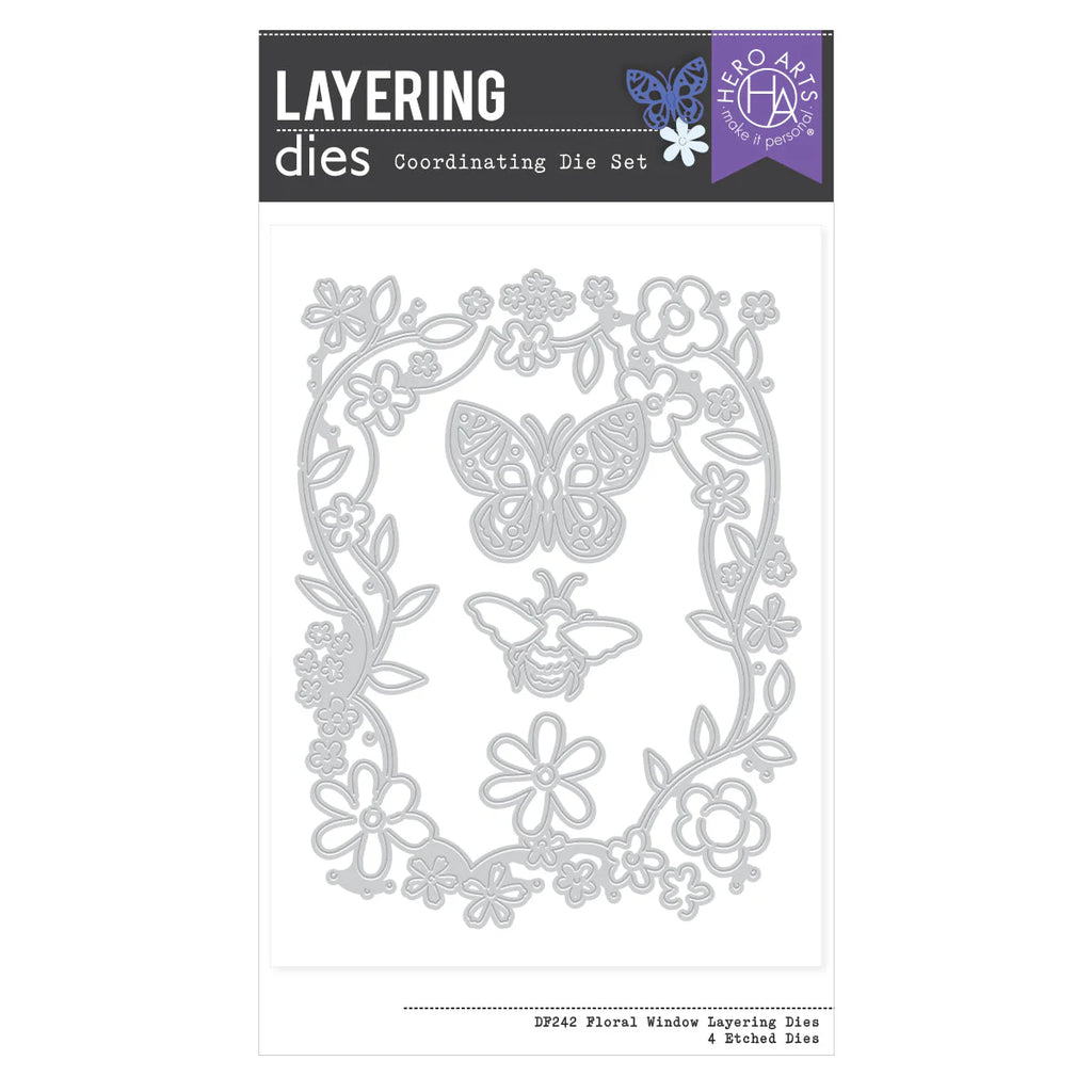 Floral Window Die Set from the Spring Whimsy Collection