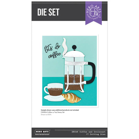 Coffee and Croissant Die Set