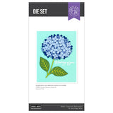 Hero Arts Layered Hydrangea Etched Dies from the Seaside Blooms Collection