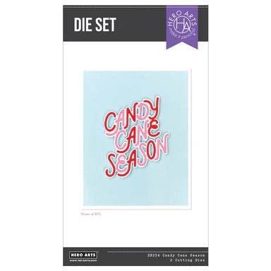 Hero Arts Candy Cane Season Etched Dies from the Candy Cane Season Collection