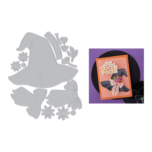 Hero Arts The Witch’s Hat Etched Dies from the Hocus Pocus Collection