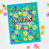 Hero Arts Hello Friend Clear Stamp & Die Bundle