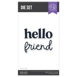 Hero Arts Hello Friend Clear Stamp & Die Bundle