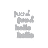 Hero Arts Hello Friend Clear Stamp & Die Bundle