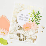 Hero Arts Lotus Field Letterpress + Foil Plate