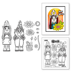 Gnome Sweet Gnome Cling Stamps from Stamps & Dies by Dyan Reaveley