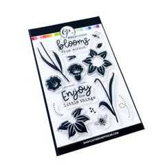 Ensemble de tampons Fleurs de jonquille