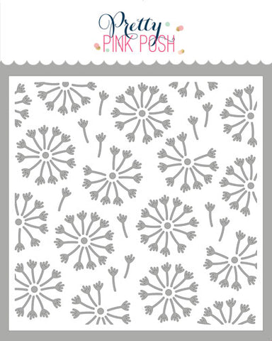 Dandelion Background Stencil