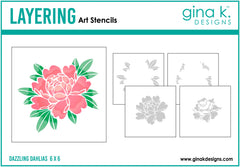 Dazzling Dahlia Stencils