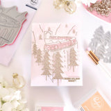 Holiday Express cling stamp
