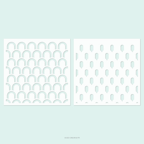 Deco Stencil Pack (2-pack; 6 x 6)