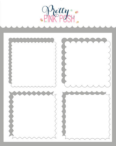 Decorative Squares w/Masks Stencil