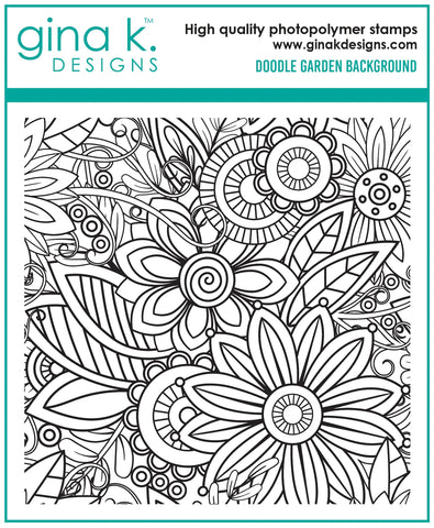 Doodle Garden Background Stamp