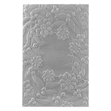 Notched Corner Florals 3D Embossing Folder from the Sealed for Christmas Collection