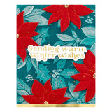 Playful Poinsettia 3D Embossing Folder from the Simon's Snow Globes Collection by Simon Hurley