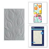Twirling Tulips 3D Embossing Folder and Stencil Bundle from the Tulip Garden Collection by Simon Hurley