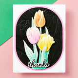 Handwritten Sentiments Etched Dies from the Tulip Garden Collection by Simon Hurley