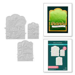 Mushrooms From Me to You 3D Emboss & Cut Folder from the Sealed 3D Botanicals Collection