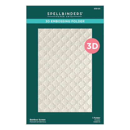 Bamboo Screen 3D Embossing Folder from the Cheerful Chirps Collection