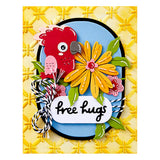 Bamboo Screen 3D Embossing Folder from the Cheerful Chirps Collection