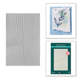 Lined Corners 3D Embossing Folder from the Modern Botanicals Collection by Dina Wakley