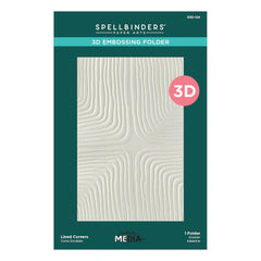 Lined Corners 3D Embossing Folder from the Modern Botanicals Collection by Dina Wakley