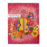 Musical Notes 3D Embossing Folder from the Bibi's Musical Notes Collection by Bibi Cameron