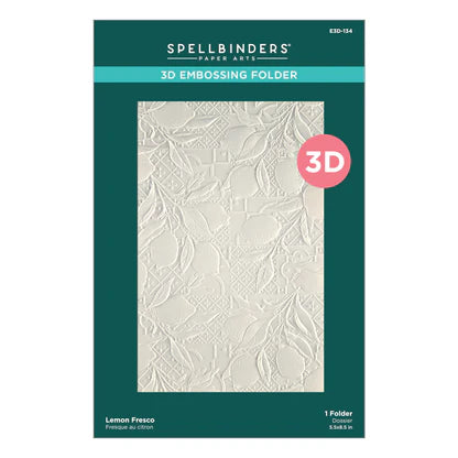 Lemon Fresco 3D Embossing Folder from the La Dolce Vita Collection